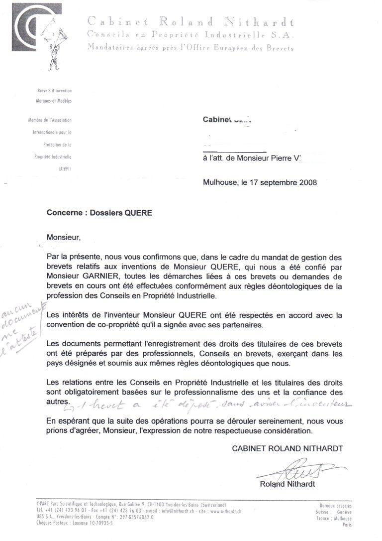 REPONSE NITHARDT A V